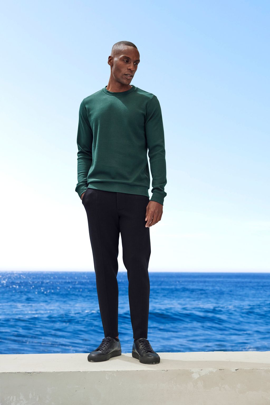 Men Long sleeve shirt Round-neck