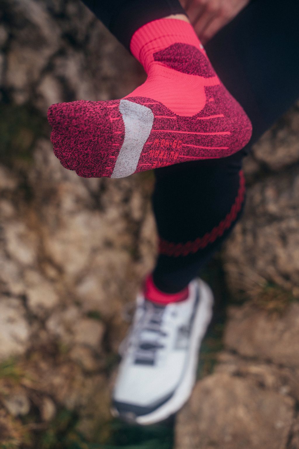 RU Trail Grip Women Running Socks