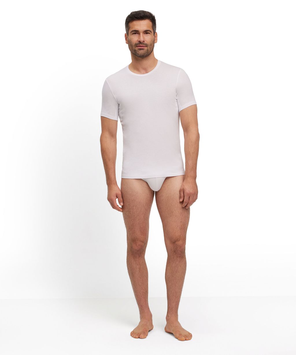 Men T-Shirt Round-neck Daily Climate Control