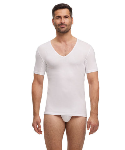 Men T-Shirt V-neck Daily Climate Control