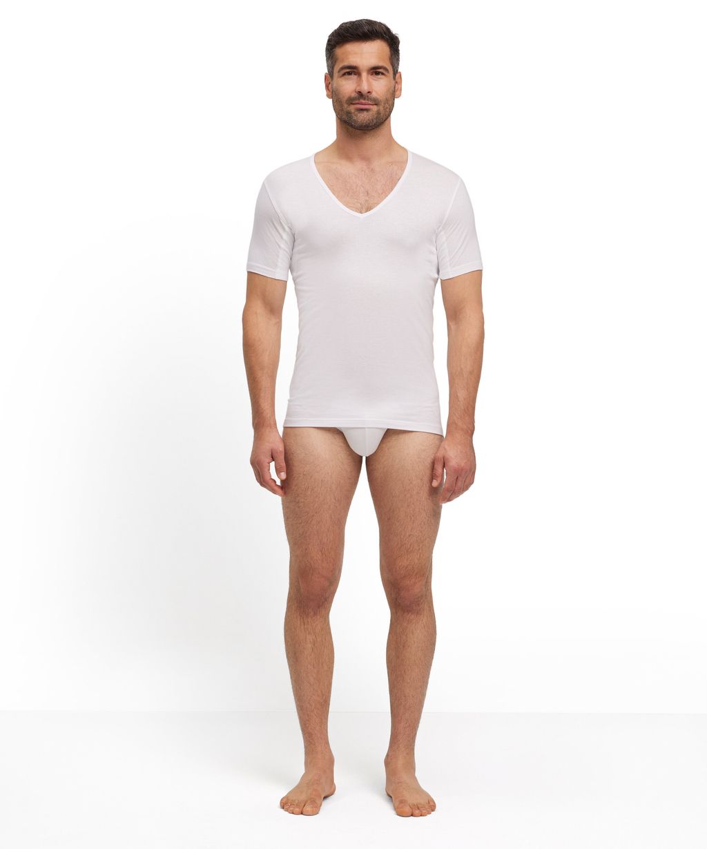 Men T-Shirt V-neck Daily Climate Control