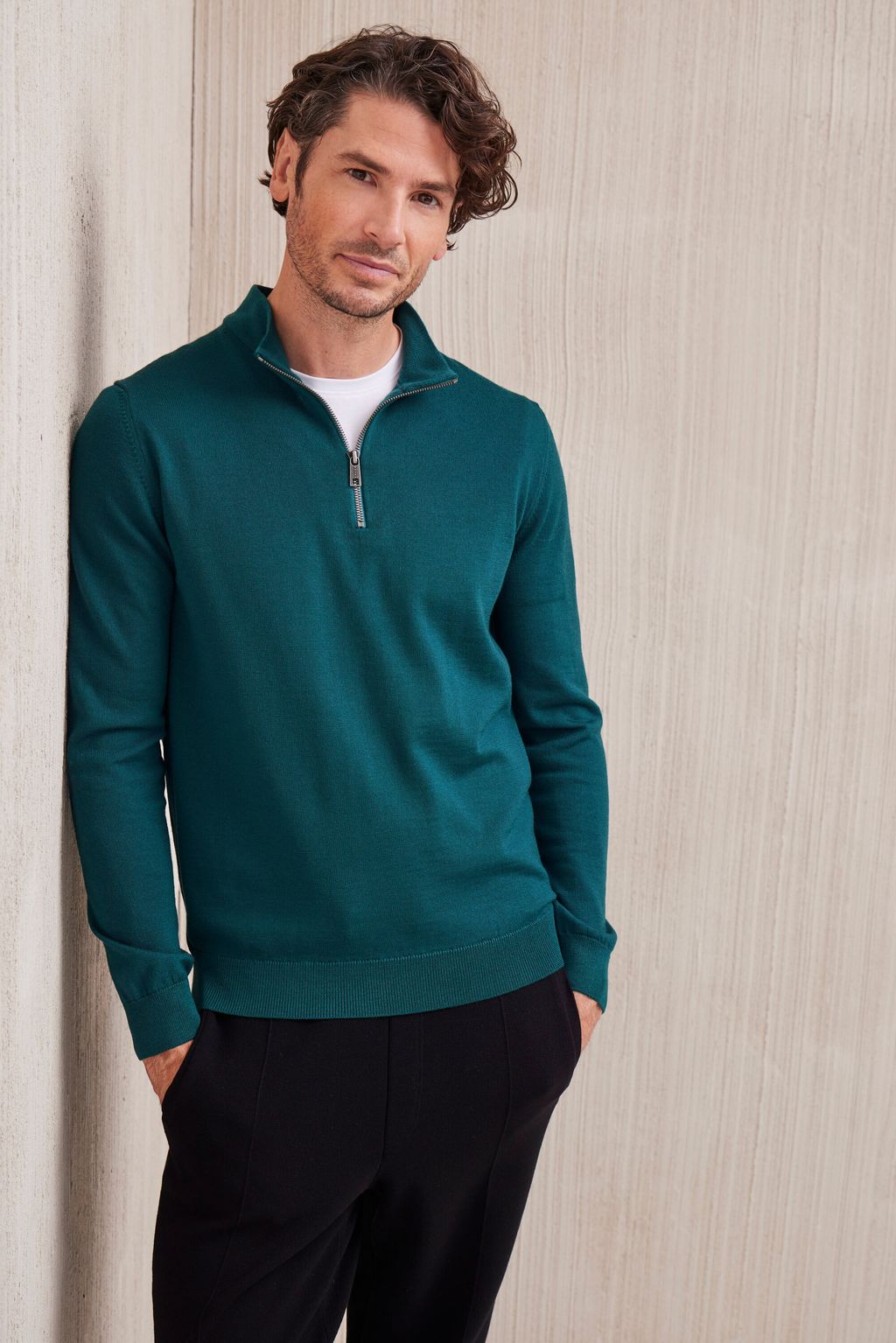 Men Pullover Stand-up collar