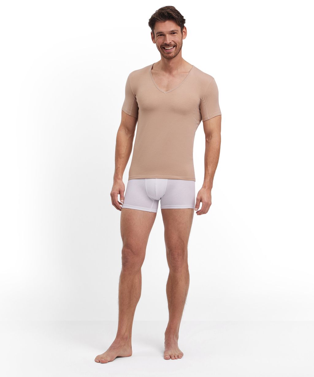 Men T-Shirt V-neck Daily Climate Control