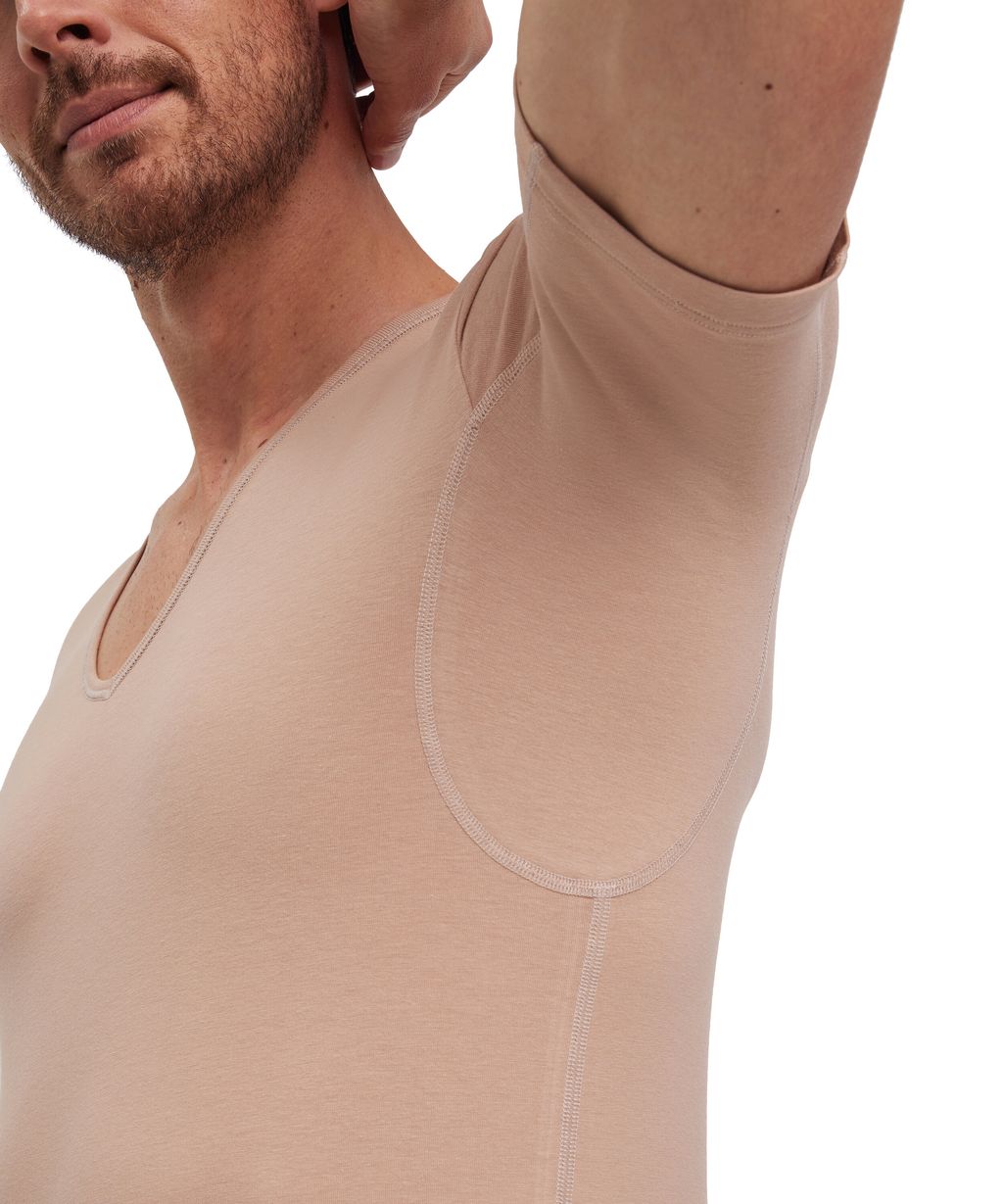 Men T-Shirt V-neck Daily Climate Control